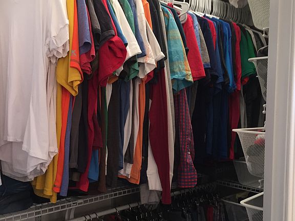 Master walk in closet