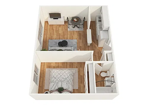 Floor plan One Bedroom Junior