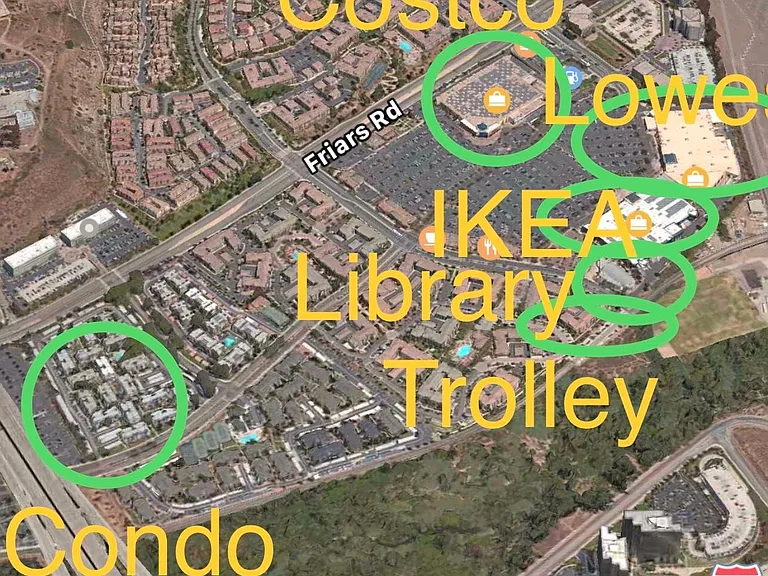 Location close to shopping