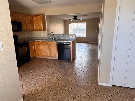 Kitchen from dining area