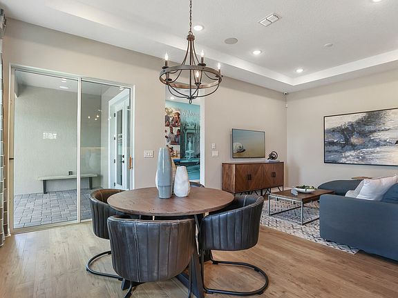 Natural light in dining area