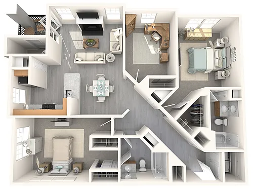 Floor plan Kittyhawk - Renovated