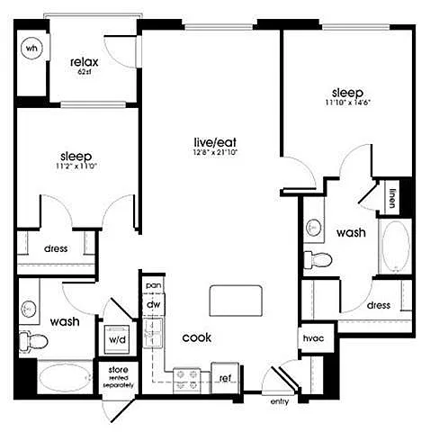 Floor plan B3