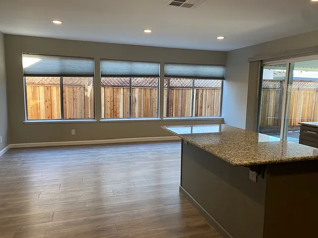 Large family room/dining area.