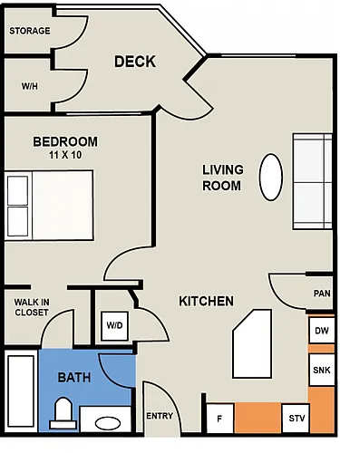 Floor plan The Crescent - West
