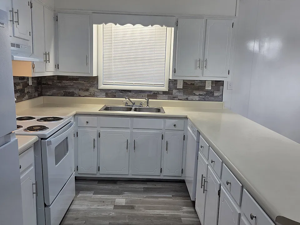 Kitchen with all new appliances.