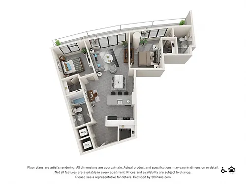Floor plan Two Bedroom A