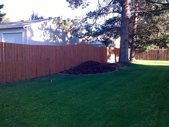 Backyard on property