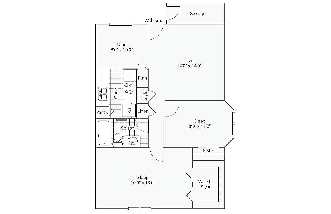 Floor plan B2