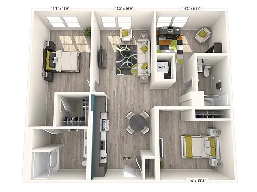 Floor plan 203