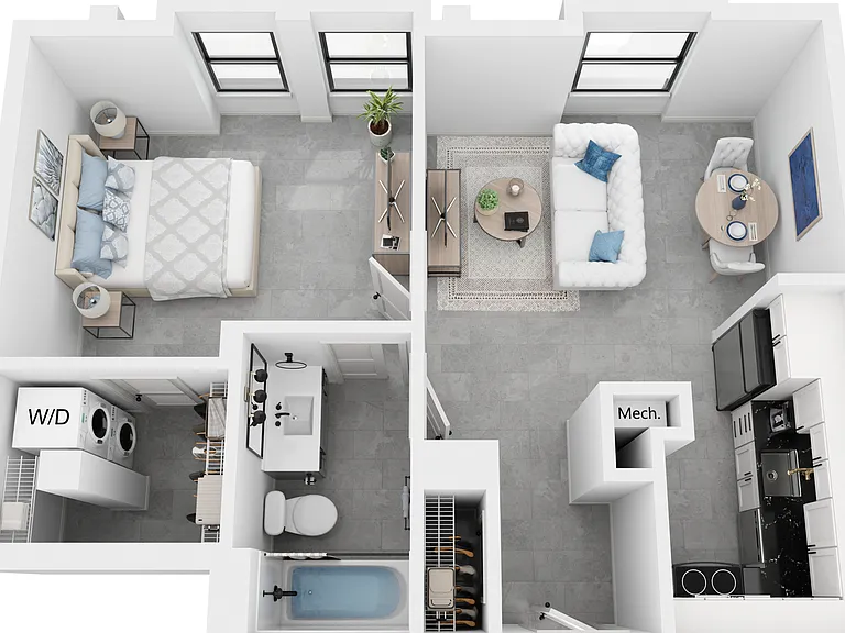 Zora - 1 Bedroom, 1 Bathroom, 657 sq. ft.