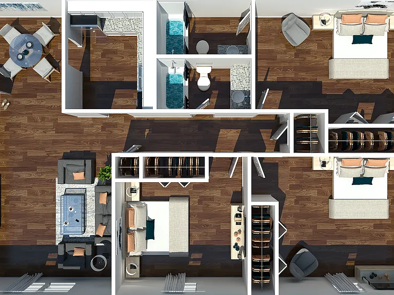 3 Bedroom 3 Bedroom