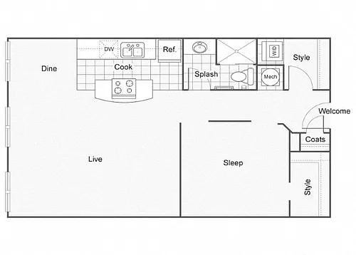 Floor plan Versace