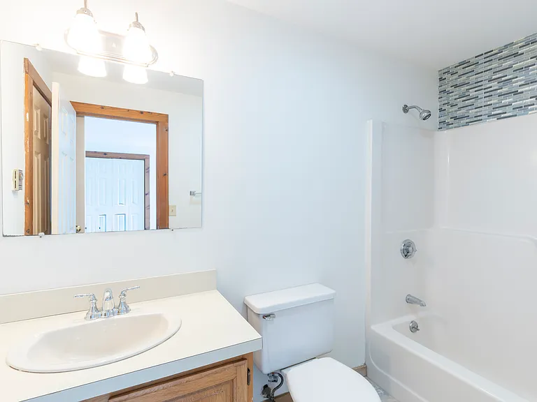 Bathroom with tub/shower combination