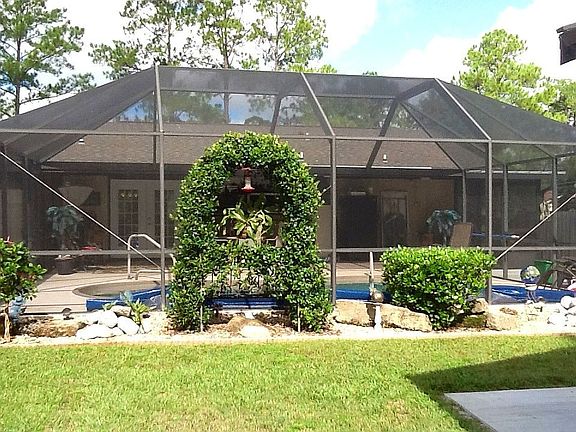 Back of pool