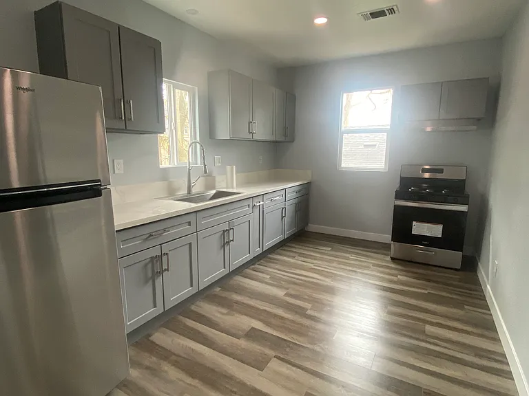 Kitchen - view from Laundry and Bathroom