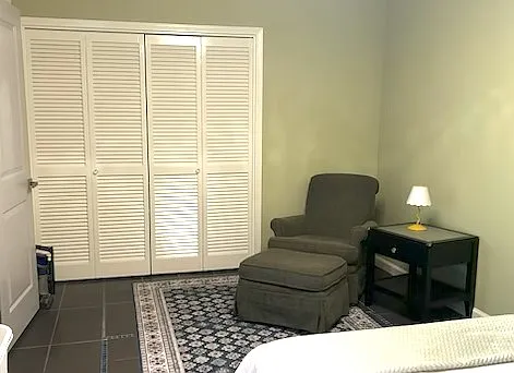 Cute reading nook in bedroom