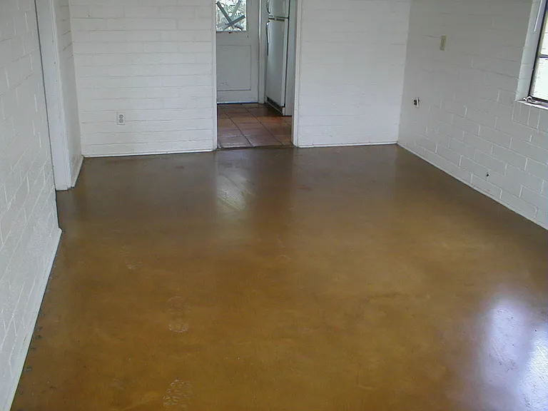 Colored concrete floors
