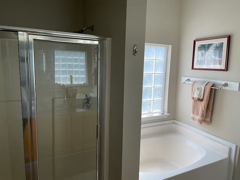 Master Bathroom Shower and Garden Tub