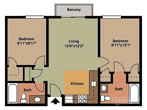 Floor plan 2X2