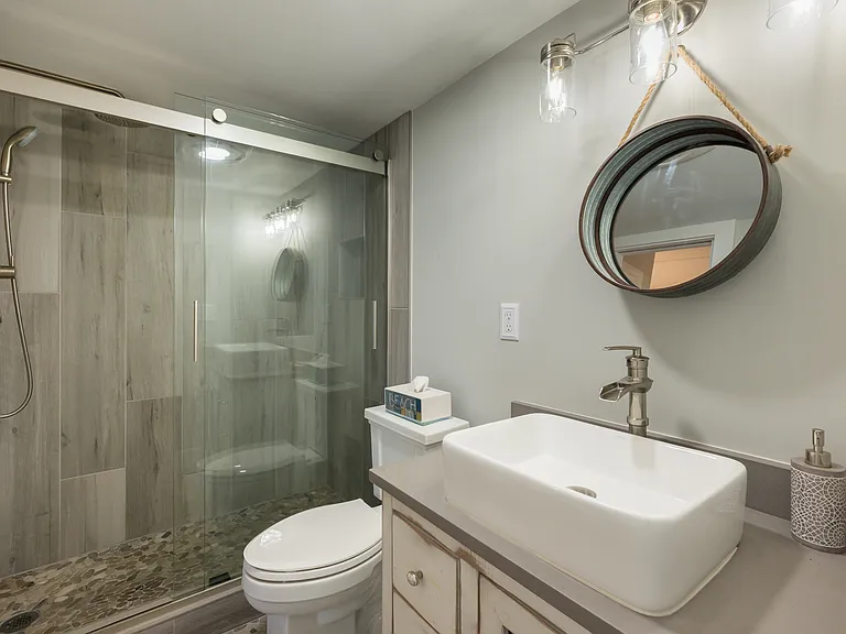 Modern updated bathroom