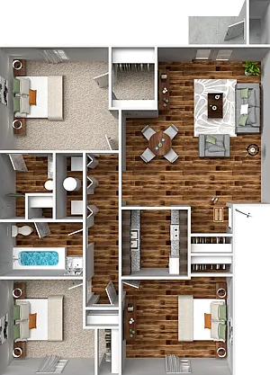 Three Bedroom Two Bathroom Three Bedroom Two Bathroom