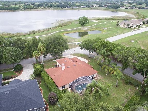 2nd Aerial with view of Spring Lake across the street in front and across Palisades Blvd from golf course.