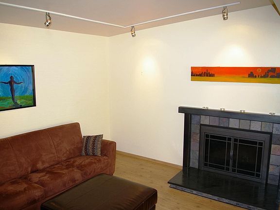 LR Wood Fireplace/Custom Mantel