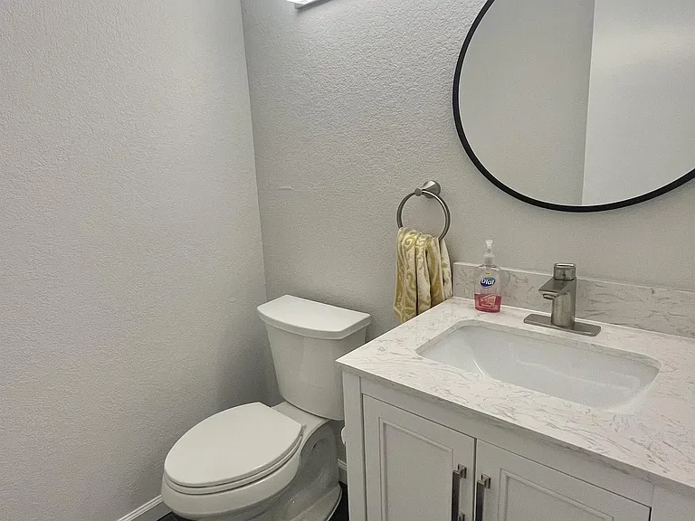 Upstairs half bath