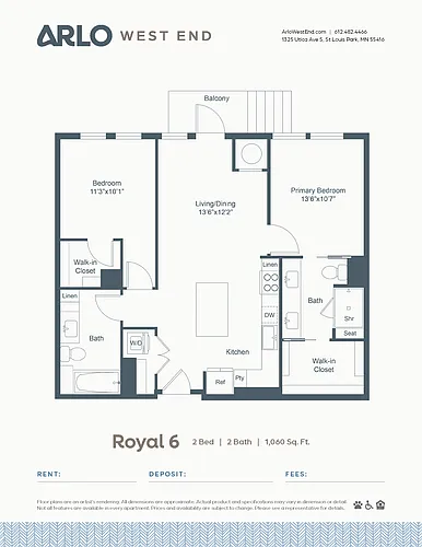 Floor plan Royal 6