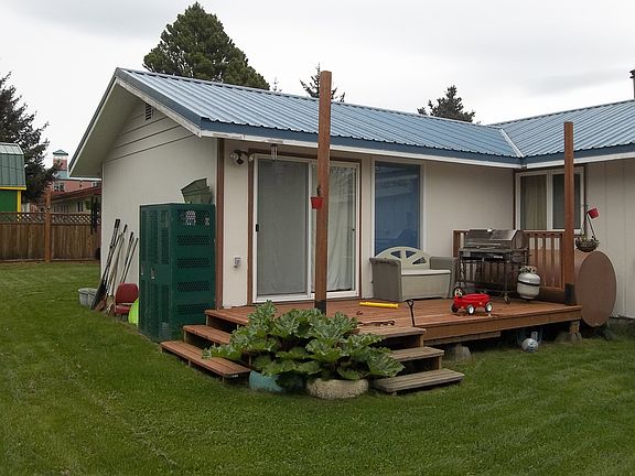Backyard with deck