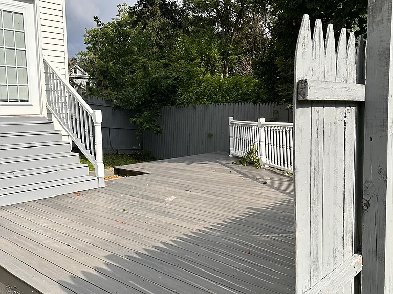 Deck behind building. Tenant can have access for parties/grills when requested.