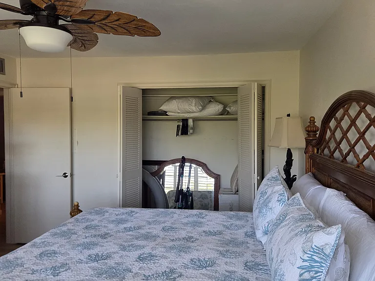 Master bedroom, large closet