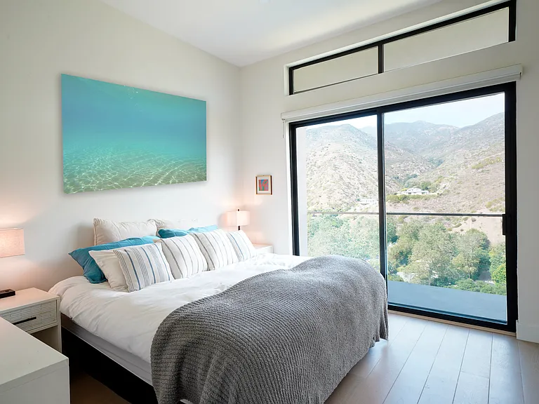 Primary Bedroom with mountain view