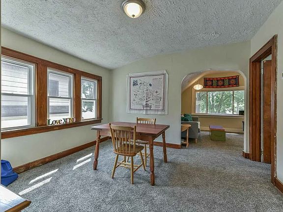 Bright dining space