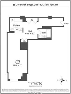 88 Greenwich St APT 1301, New York, NY, 10006