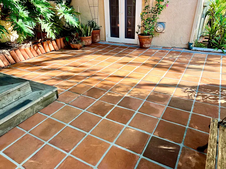 Tenant patio outside door