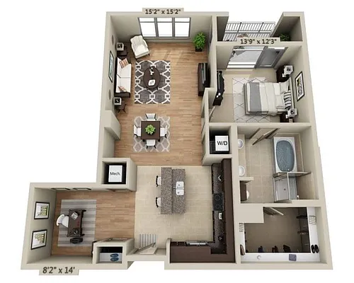 Floor plan Floorplan K