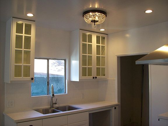 Chandelier In Kitchen