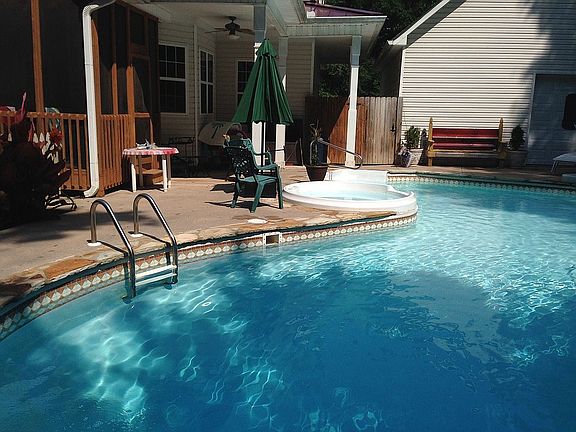 Saltwater pool and spa