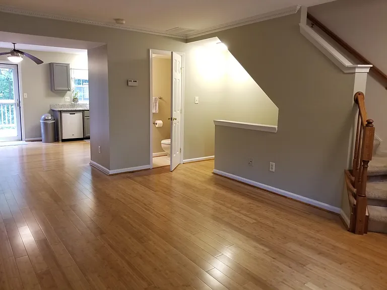 Living Room and Powder Room
