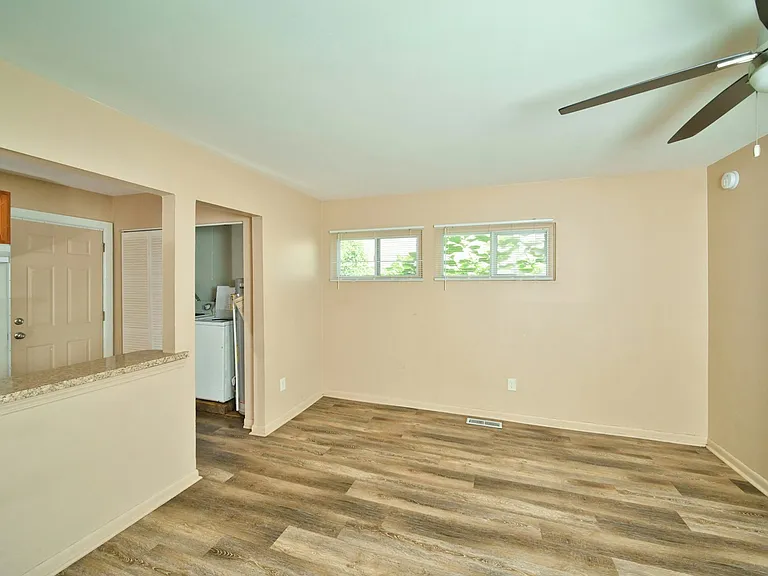 Living room and kitchen view