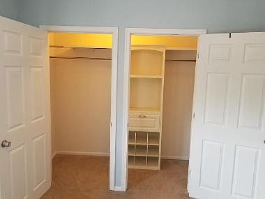 Double door closet in master