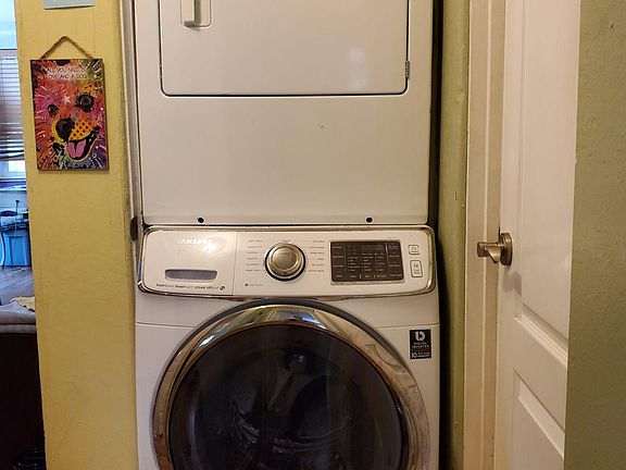 laundry in hallway