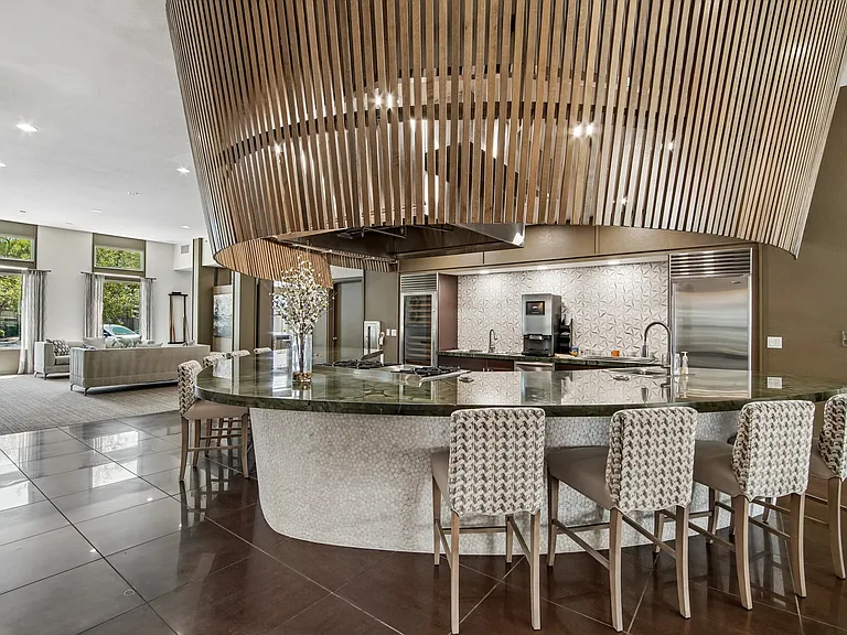 Clubhouse Kitchen with Gourmet Coffee Machine