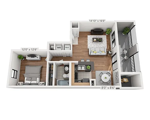 Floor plan Plan A1A