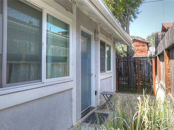 entry and gate to private yard area