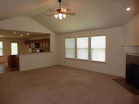View from entry to living area