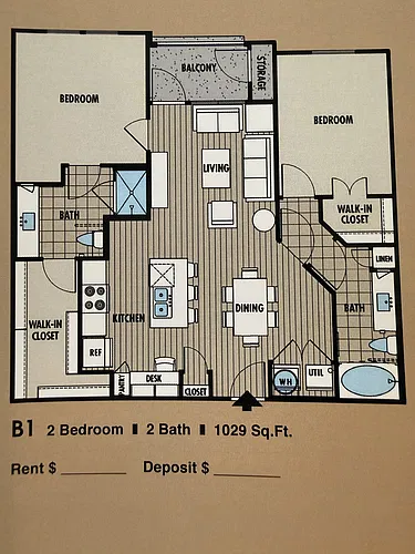 Floor plan 2 bedroom