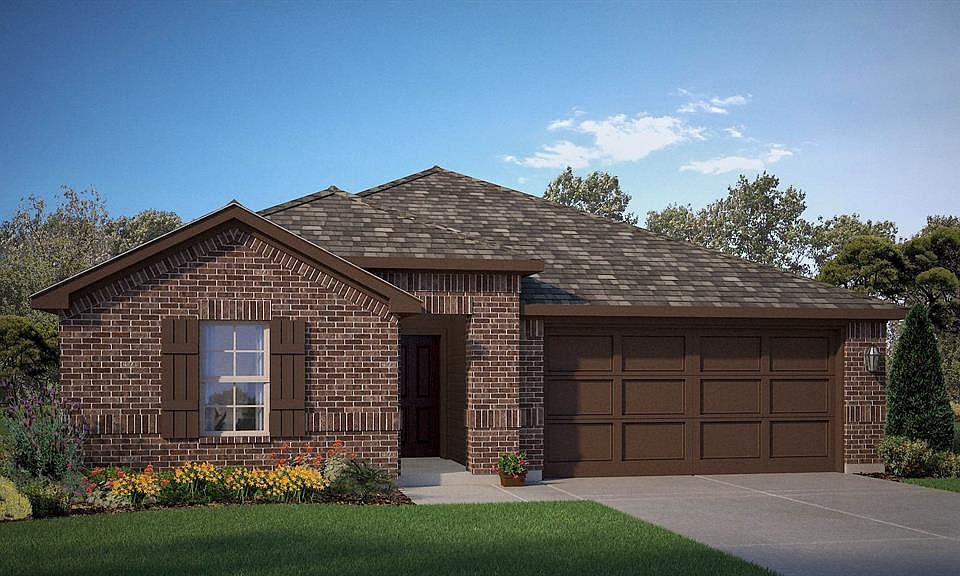 Front Elevation - D.R. Horton''s Lakeway floorplan. elevation A - All Home and community information, including pricing, included features, terms, availability and amenities, are subject to change at any time without notice or obligation. All Drawings, pictures, photographs, video, square footages, floor plans, elevations, features, colors and sizes are approximate for illustration purposes only and will vary from the homes as built.
